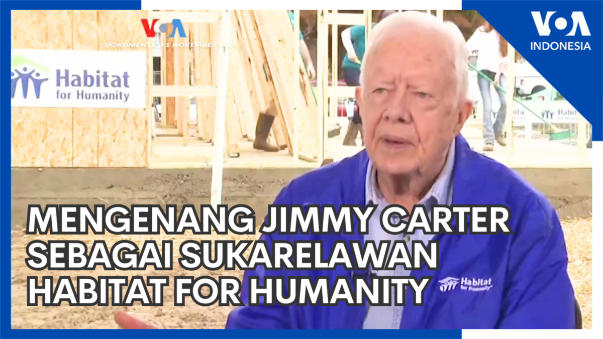 Mengingat Jimmy Carter sebagai Relawan Habitat Kemanusiaan