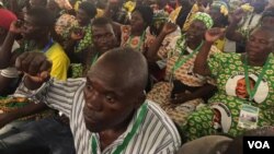 Zanu PF supporters attending the 18th Annual People's Conference in Goromonzi, Mashonaland East province, Zimbabwe.