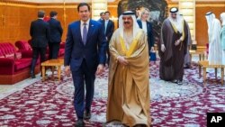 دیدار مارکو روبیو وزیر خارجه آمریکا با حمد بن عیسی آل‌خلیفه پادشاه بحرین (آرشیو)