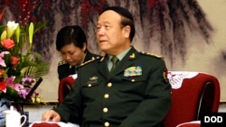 2007年11月同美国国防部长会晤时的郭伯雄（美国国防部照片）
