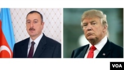 Azərbaycan prezidenti İlham Əliyev və ABŞ prezidenti Donald Tramp