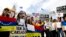 Foto de archivo de una protesta frente a la sede de Organización de los Estados Americanos en Washington D.C. contra el gobierno de Venezuela.