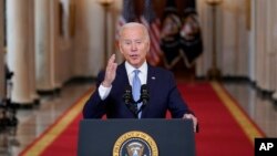 조 바이든 미국 대통령이 31일 백악관에서 아프가니스탄 종전에 관해 연설했다.
