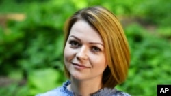 Yulia Skripal poses for the media during an interview in n London, May 23, 2018.