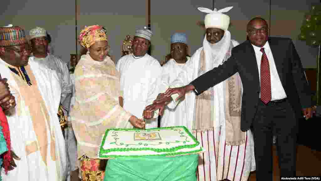 Wamban Kano Alhaji Aminu Ado Bayero, Aliyu Mustapha Sokoto, Gwamnan Adamawa Alhaji Bindo Jibrila)