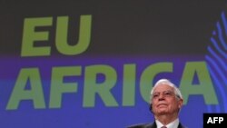 European Union minister for Foreign Affairs Josep Borrell gives a press conference on EU's new strategy with Africa on March 9, 2020. 