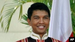 Madagascar interim president Andry Rajoelina