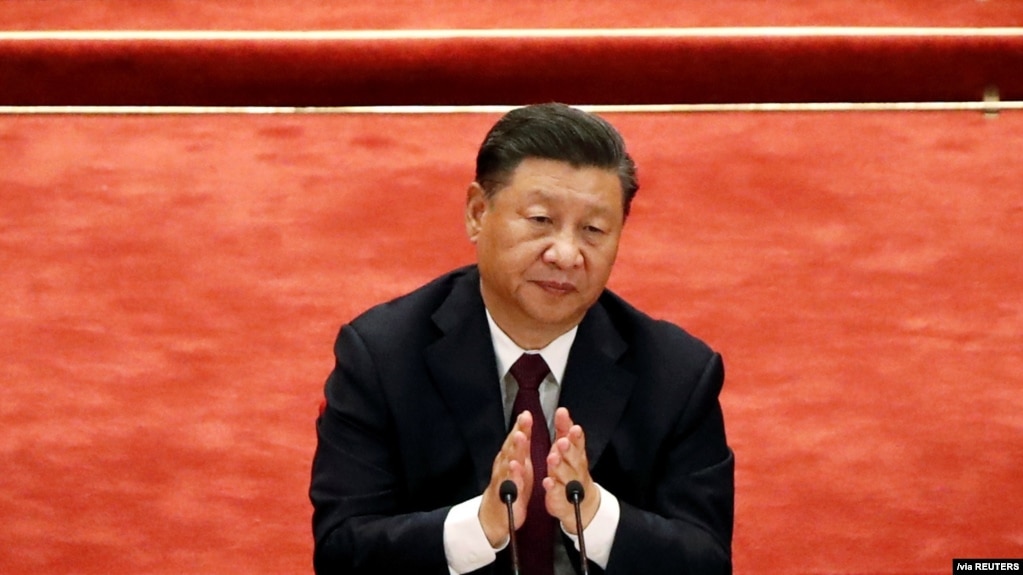 習近平2020年9月8日出席中國全國抗擊新冠肺炎疫情表彰大會 。(路透社圖片)