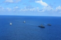 TNI AL dan Angkatan Laut Singapura RSN dalam latihan perang di Laut Natuna, 13-20 September 2021. (Courtesy: Dinas Penerangan TNI AL)