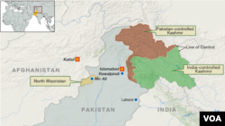 Peta wilayah Pakistan.