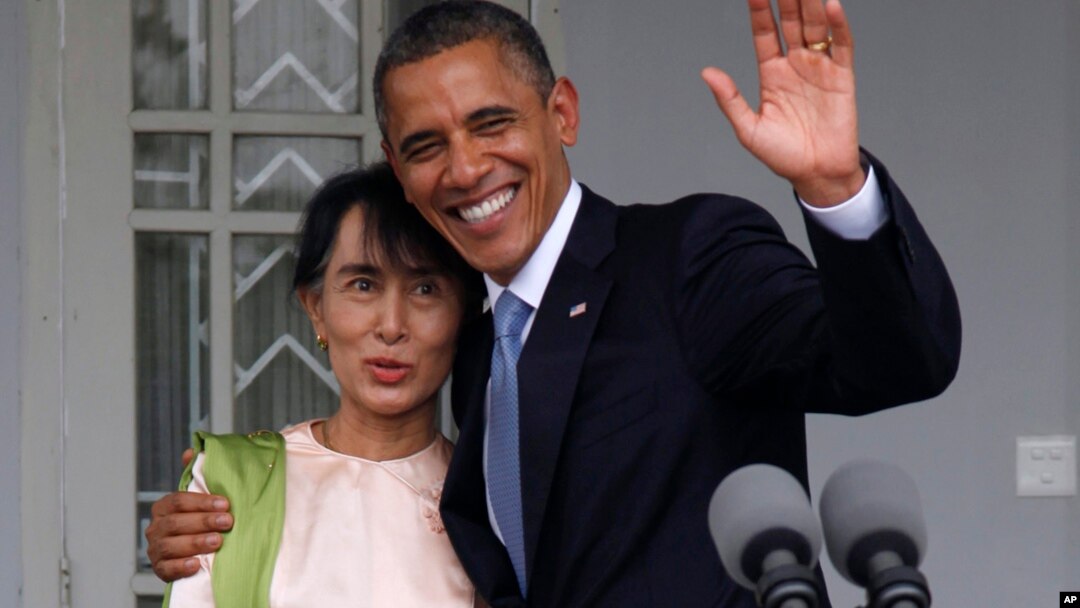 BaraCk Obama na Aung San Suu Kyi atavugarumwe n'ubutegetsi muri Birimaniya