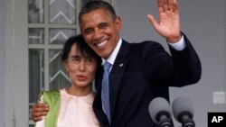 BaraCk Obama na Aung San Suu Kyi atavugarumwe n'ubutegetsi muri Birimaniya
