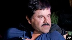 Le narcotrafiquant mexicain Joaquin Guzman, alias "El Chapo", à Mexico City, Mexique, le 8 janvier 2016.