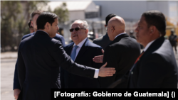 Llegada del secretario de Estado de Estados Unidos, Marco Rubio, a Guatemala. [Fotografía: Gobierno de Guatemala].