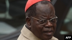 Le cardinal congolais Laurent Monsengwo Pasinya avant une réunion pré-conclave au Vatican, le 9 mars 2013. 