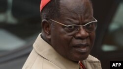 Le cardinal congolais Laurent Monsengwo Pasinya lors d’une réunion de pré-conclave au Vatican, le 9 mars 2013.