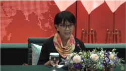 Menteri Luar Negeri Indonesia Retno Marsudi dalam konferensi pers di Jakarta, 23 Juli 2020. (Foto: screenshot/YouTube-MoFA Indonesia)