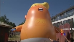 2018-07-06 美國之音視頻新聞: 倫敦市長批准大型氣球升空抗議川普下週到訪