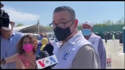 Komisyon Dwa Moun Meksiken Vizite Migran Ayisyen yo nan Acuna