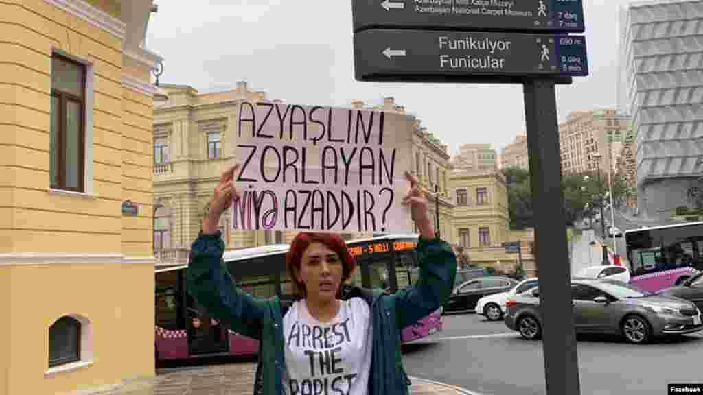 Qadın hüquqları fəalı Gülnarə Mehdiyeva azyaşlının zorlanmasına etiraz edib