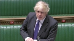 FILE - British Prime Minister Boris Johnson takes questions in parliament in London, Britain, Jan. 20, 2021 in this still image taken from a video.