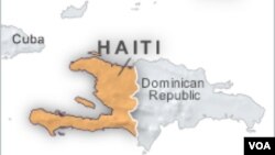 Kat jewografik Ayiti ak Repiblik Dominikèn (Espayola).