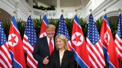 Ameriki djamana tigui Donald Trump ni Coree kenyeka djamana tigui Kim Jong Un ye gnongon ye,