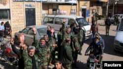 نیروهای وفادار به بشار اسد رئیس جمهوری سوریه - آرشیو