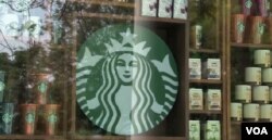 FILE - A Starbucks restaurant.