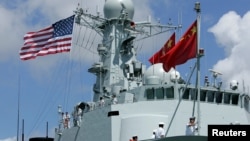 Tàu Trung Quốc tham gia cuộc tập trận RIMPAC ở Haiwaii, Mỹ, năm 2016.