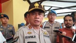 Kapolda Sulawesi Tengah Irjen Syafril Nursal saat berbicara kepada wartawan dalam sebuah kesempatan di Mapolda Sulawesi Tengah, 3 Maret 2020. (Foto: Yoanes Litha)