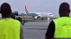 Un avion de la compagnie Air Cote d'Ivoire, a atterri à l'aéroport Felix Houphouet-Boigny d'Abidjan, le 18 juillet 2017.