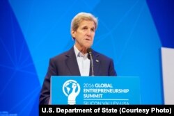 U.S. Secretary of State John Kerry delivers remarks at the Opening Plenary of the 2016 Global Entrepreneurship Summit at Stanford University in Palo Alto, Calif., June 23, 2016.