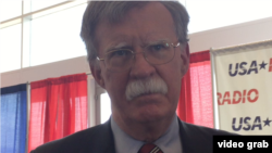 小布什总统时期曾任美国常驻联合国代表的约翰·博尔顿(John Bolton) (视频截图)