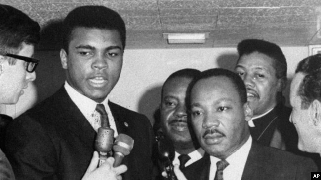 Muhammed Ali Martin Luther Kings Jr.'la