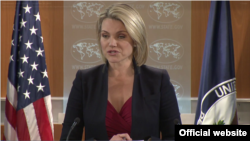 La portavoz del Departamento de Estado, Heather Nauert.