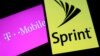 美国通信巨头T-Mobile与Sprint两大公司的标徽。