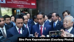 Presiden Jokowi memberikan keterangan pers di Seoul Korea, Selasa 17 Mei 2016. (Foto: Biro Pers Kepresidenan)