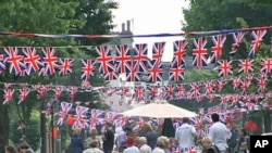 One festive party on the streets of London to celebrate the royal wedding of Prince William and Catherine Middleton, April 29, 2011