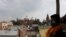 The Shahi Eidgah mosque and the Hindu temple are seen side-by-side in Mathura town, in the northern state of Uttar Pradesh, India, Jan. 24, 2022. 