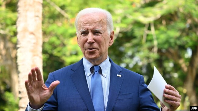 Tổng thống Joe Biden hôm 16/11/2022 tại Bali, Indonesia.