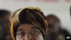 설리프 대통령의 모습