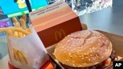 เมนูเบอร์เกอร์ Quarter Pounder ของแมคโดนัลด์