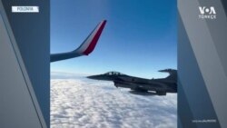 Polonya Futbol Takımı F-16 Uçakları Eşliğinde Katar’a Gitti 
