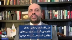 علی افشاری: برعکس تصور خامنه‌ای، گذشت زمان نیروهای نظام را خسته‌ می‌کند، نه مردم را 