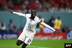 L'attaquant américain Timothy Weah, fils de Georges Weah, ancienne gloire du football et actuel président du Liberia.