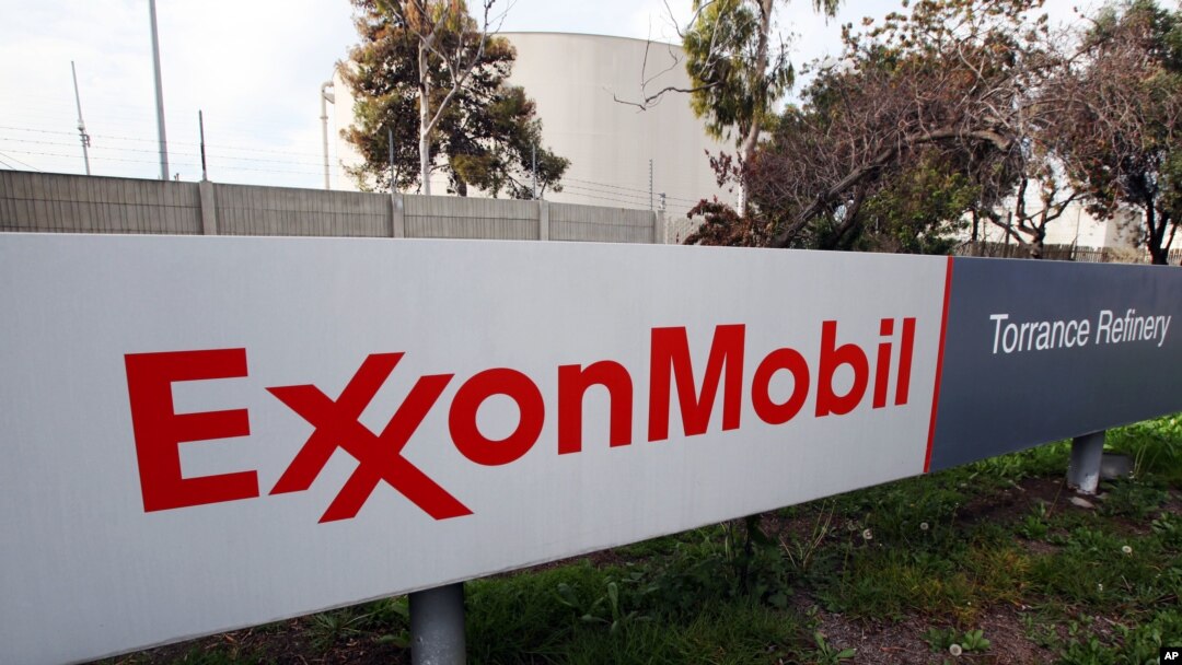 Logo Exxon Mobil Torrance Refinery di Torrance, California. (Foto: ilustrasi)