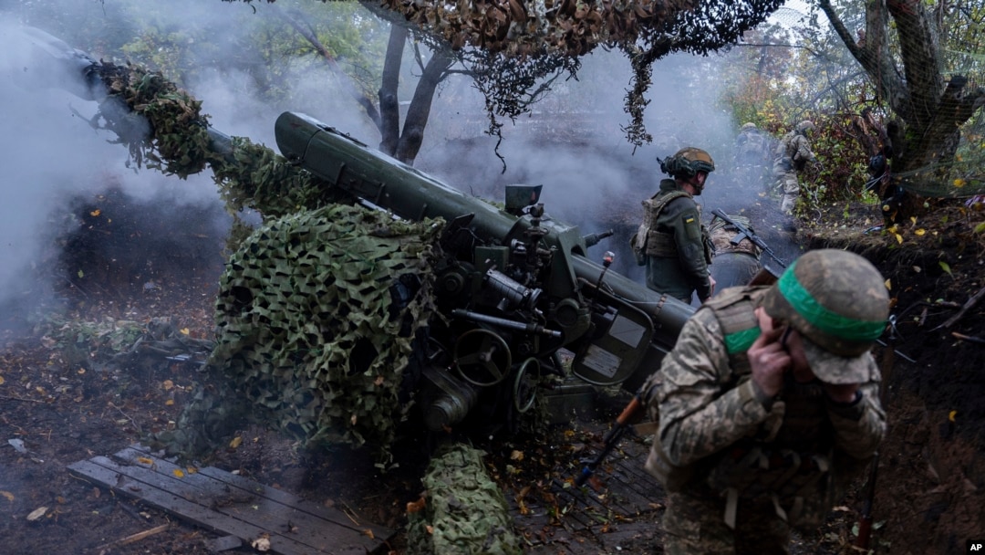 Украинские военные на позициях