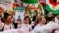 Members of London's Iranian community demonstrate for women's rights and against the government in Tehran, in London, Nov. 19, 2022. Protests also took place at Iranian universities and cities across Iran.