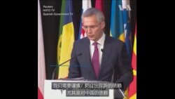 北约秘书长警告西方国家不能过度依赖中国